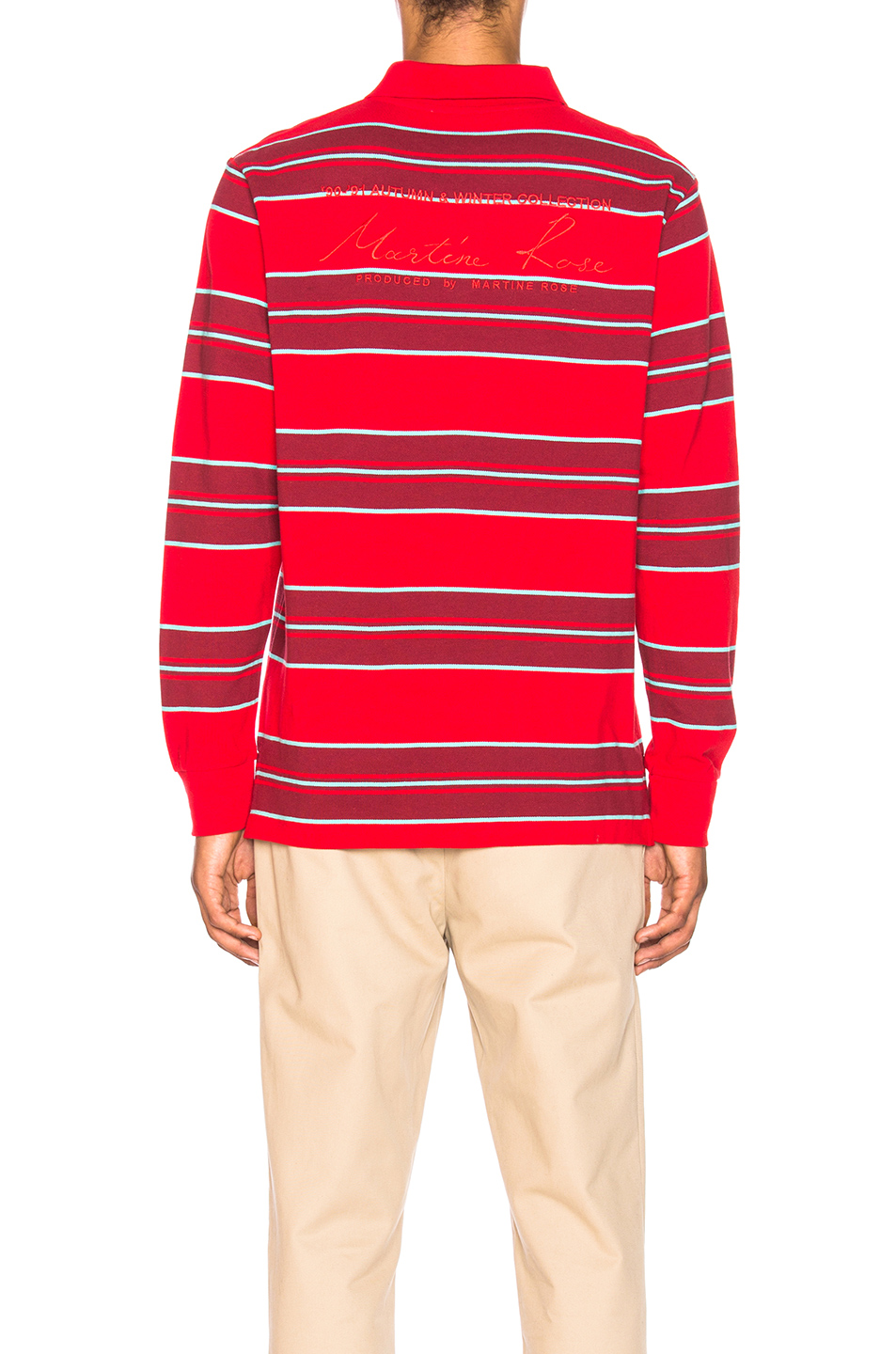 martine rose polo – 葡萄酒色 | fwrd