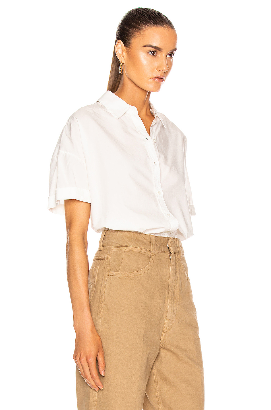 image 2 of nili lotan nadia shirt in white