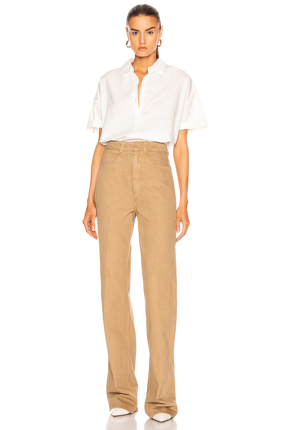 image 4 of nili lotan nadia shirt in white