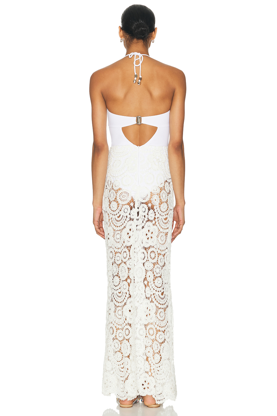 Gal Embroidered Lace Bodysuit Dress