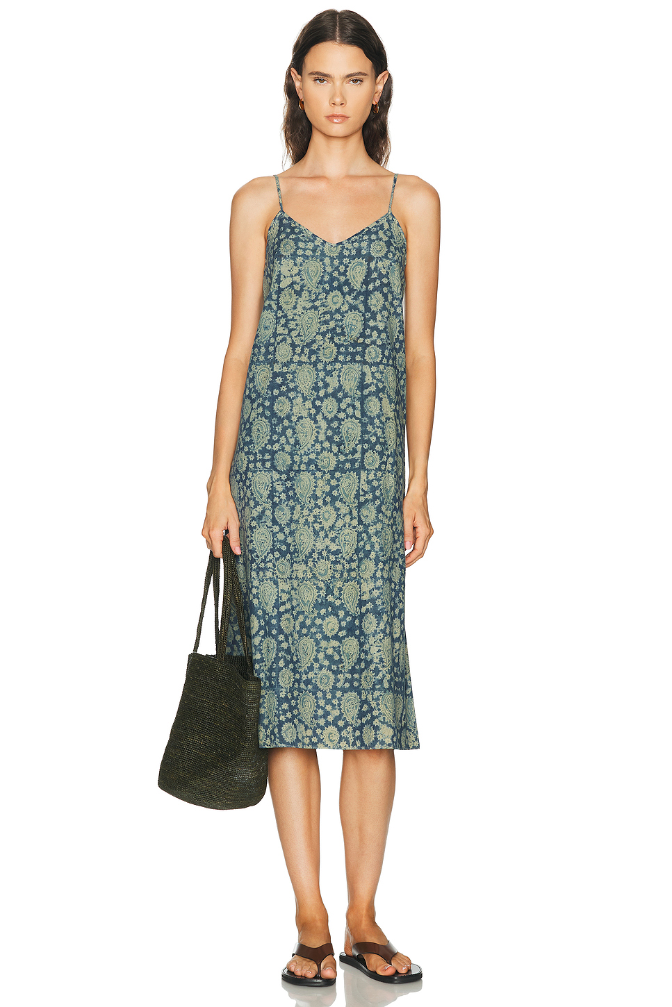 Reversible Cotton Slip Dress