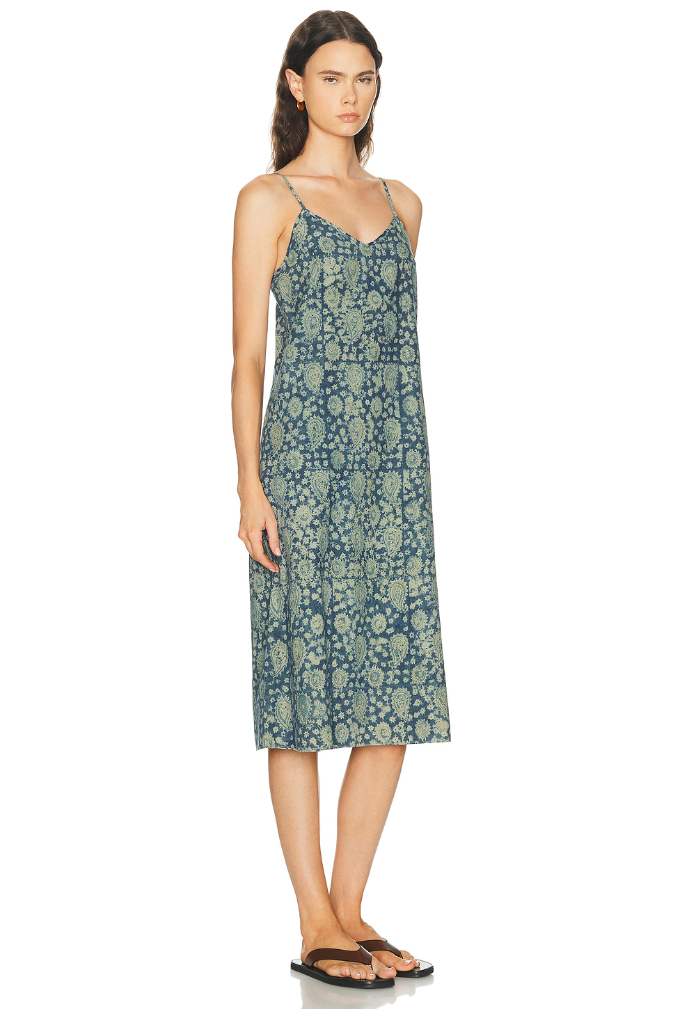 Reversible Cotton Slip Dress