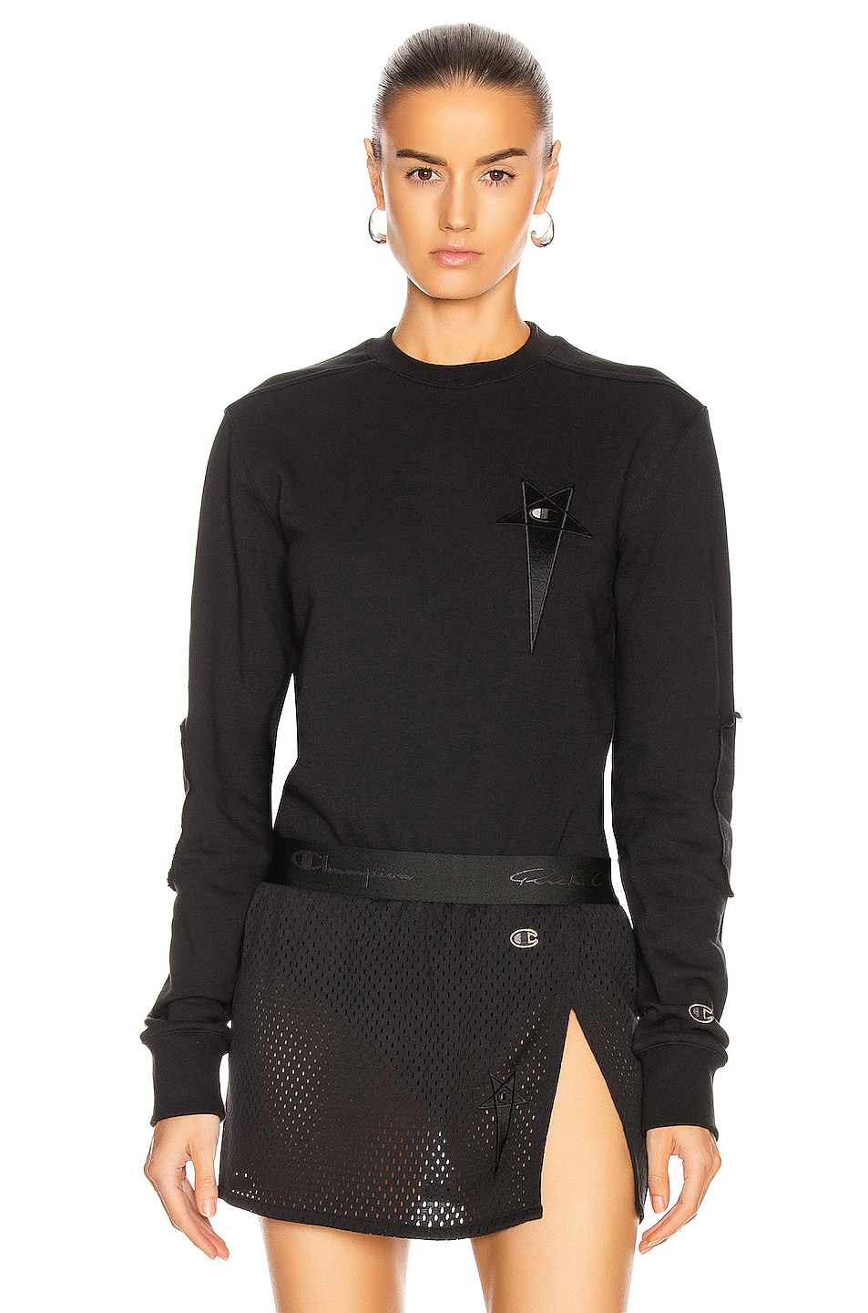 image 1 of rick owens x champion chests pentagram longsleeve