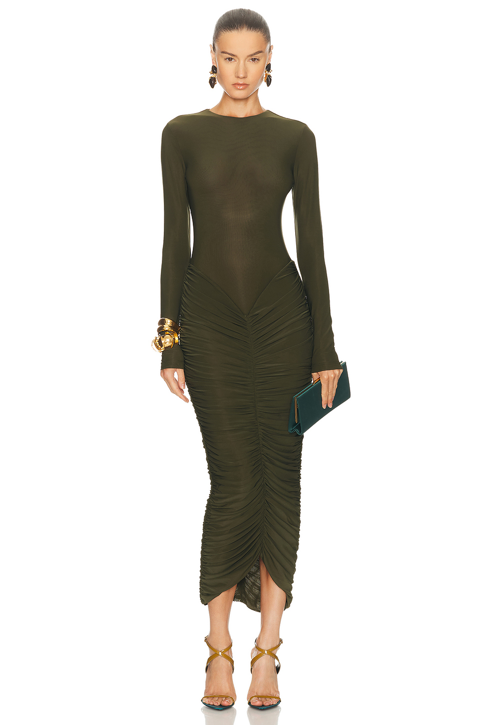 Sidonie Ruched Bodycon Maxi Dress
