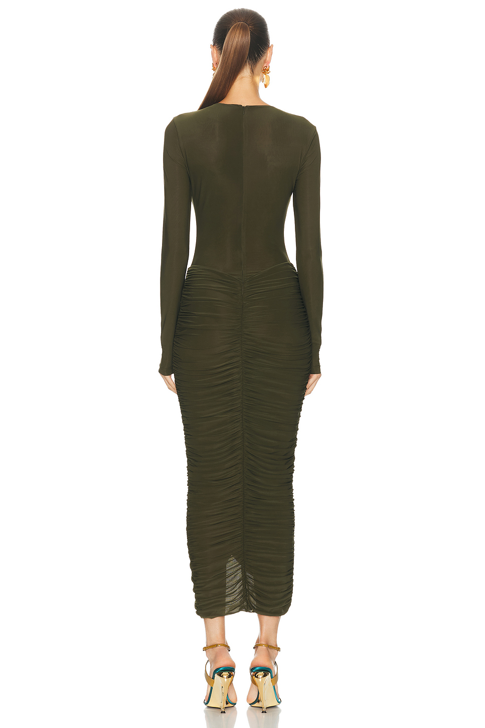Sidonie Ruched Bodycon Maxi Dress