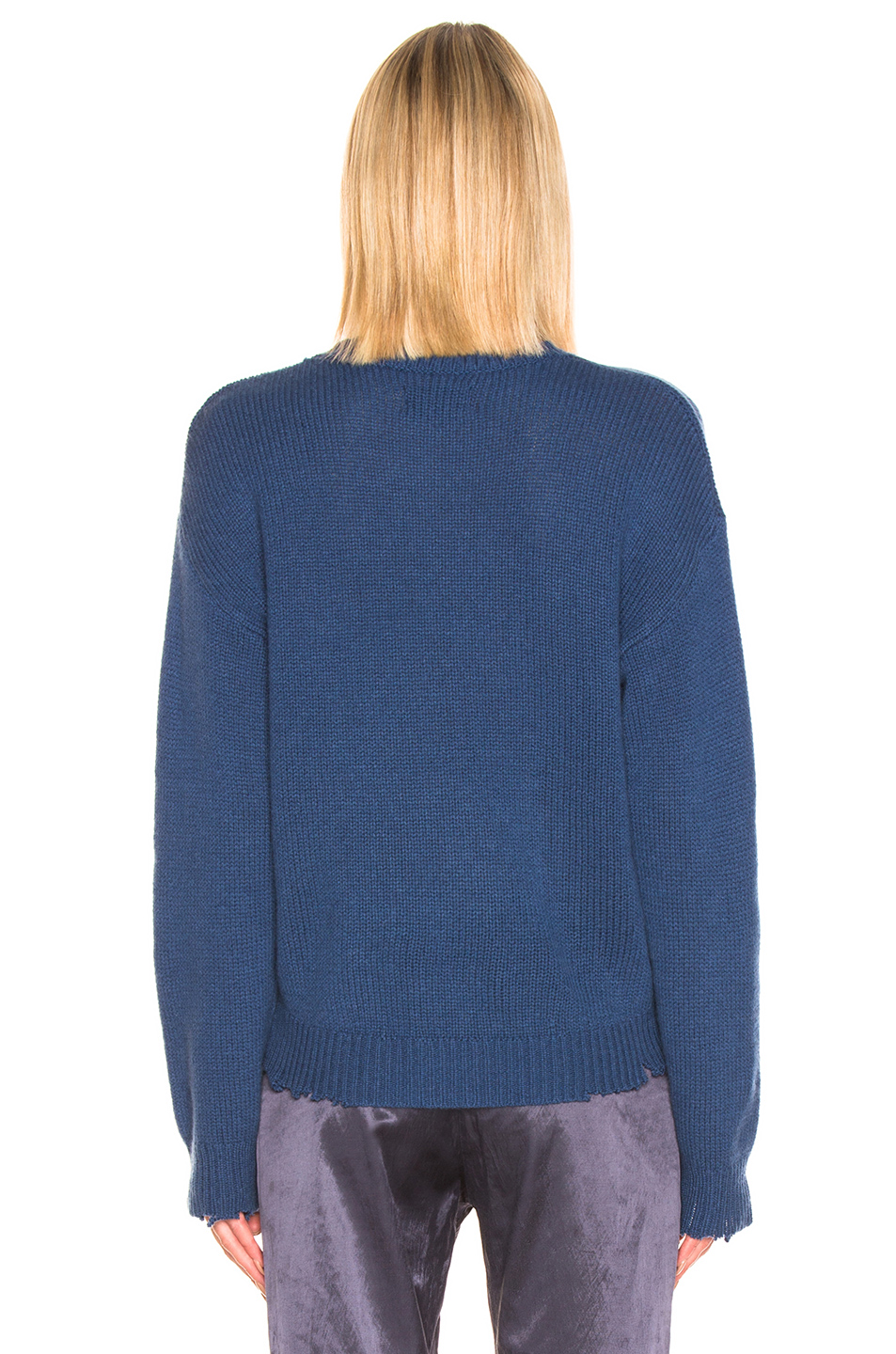 image 3 of rta emma sweater in cerulean blue