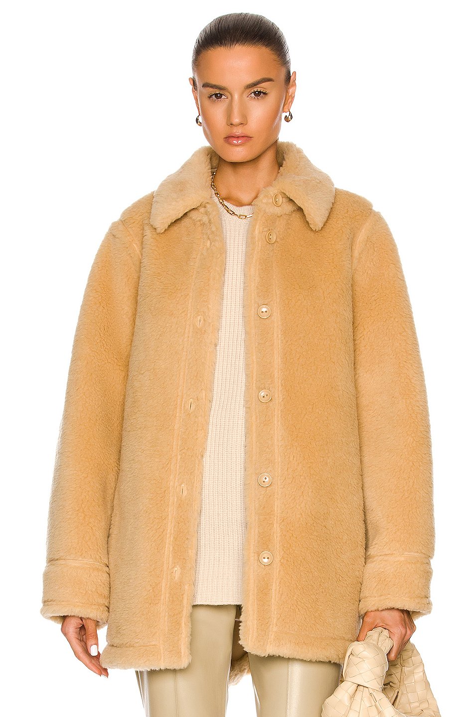 image 1 of stand studio veron jacket in honey