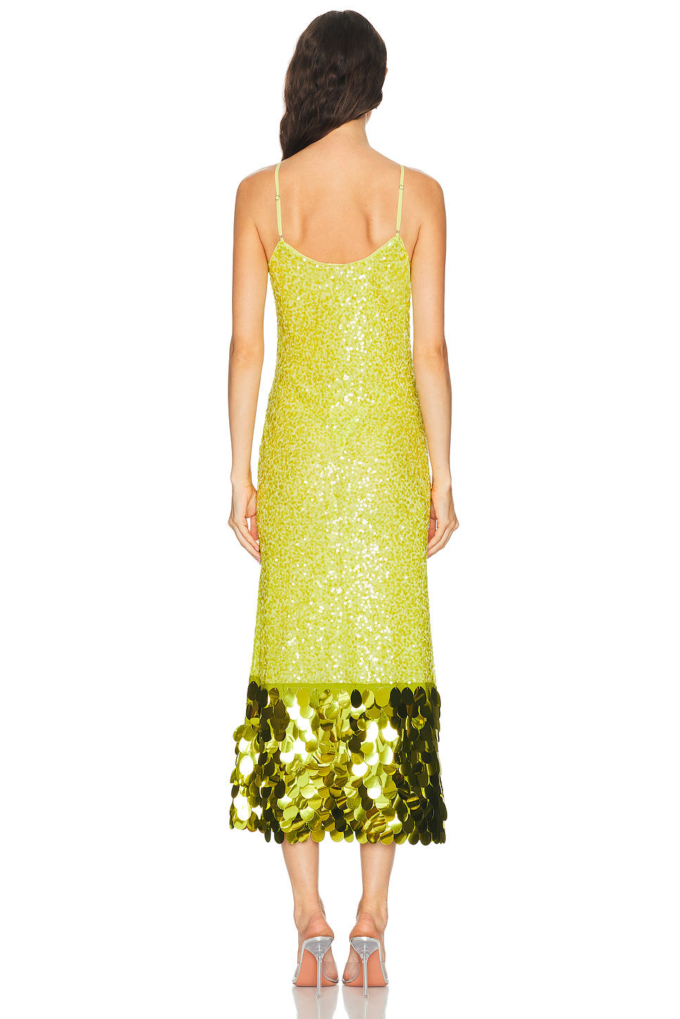 Imogen Sequin Mesh Midi Dress