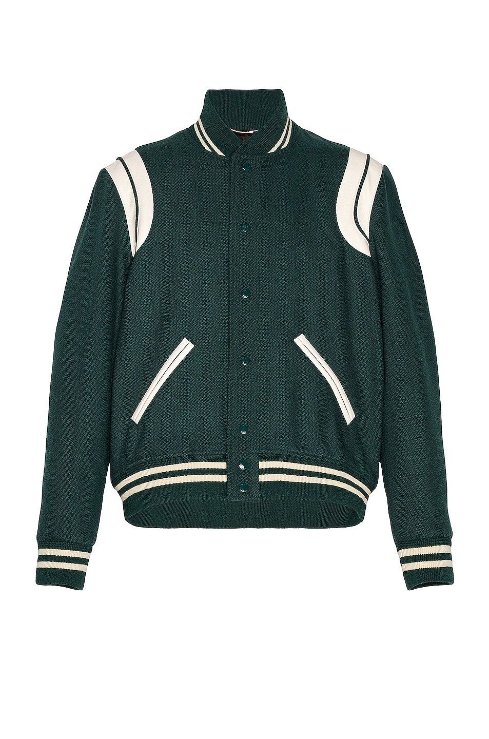 saint laurent 夹克 – 孔雀蓝 | fwrd