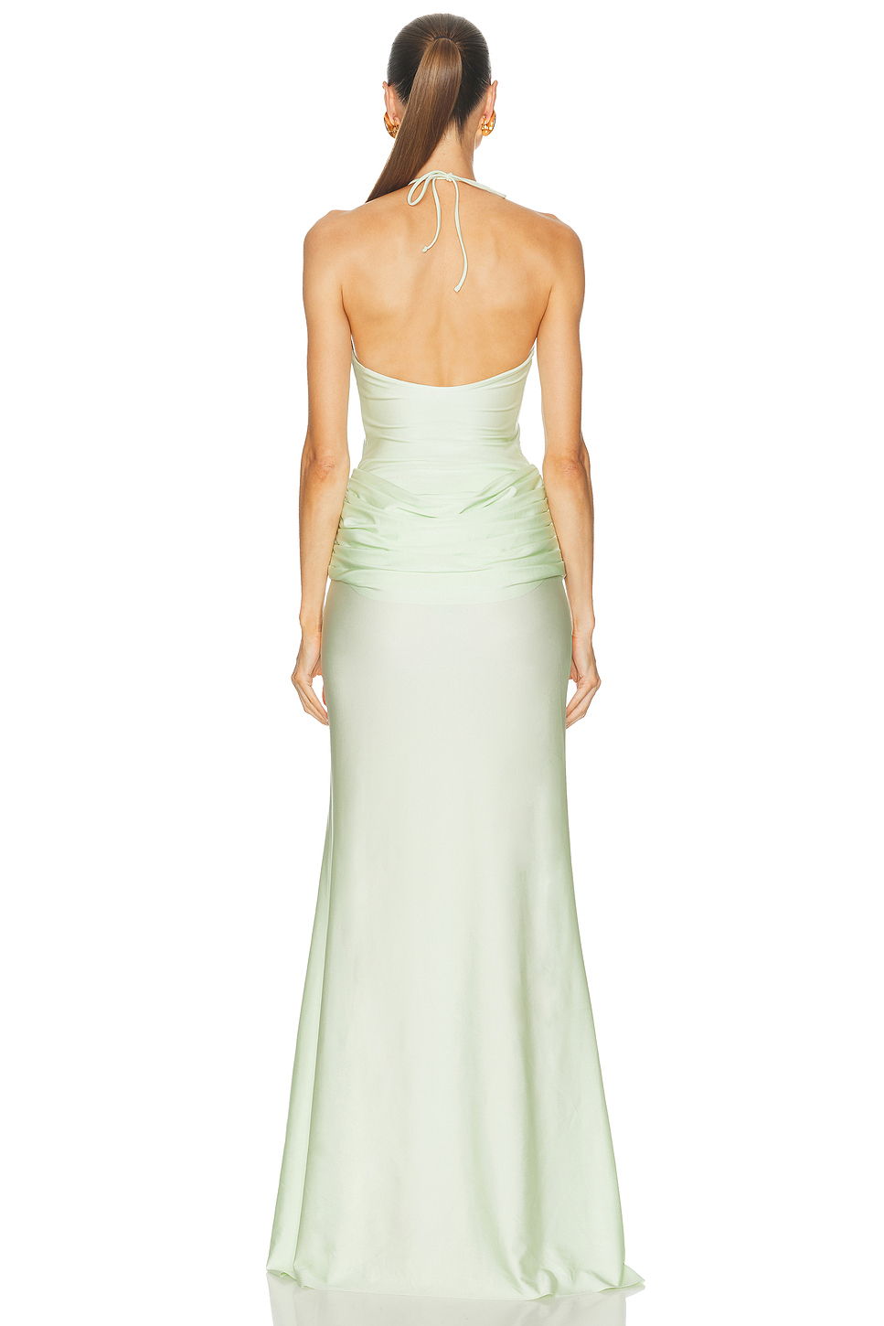 Valentine Halter Maxi Dress in Heavyweight Stretch Jersey
