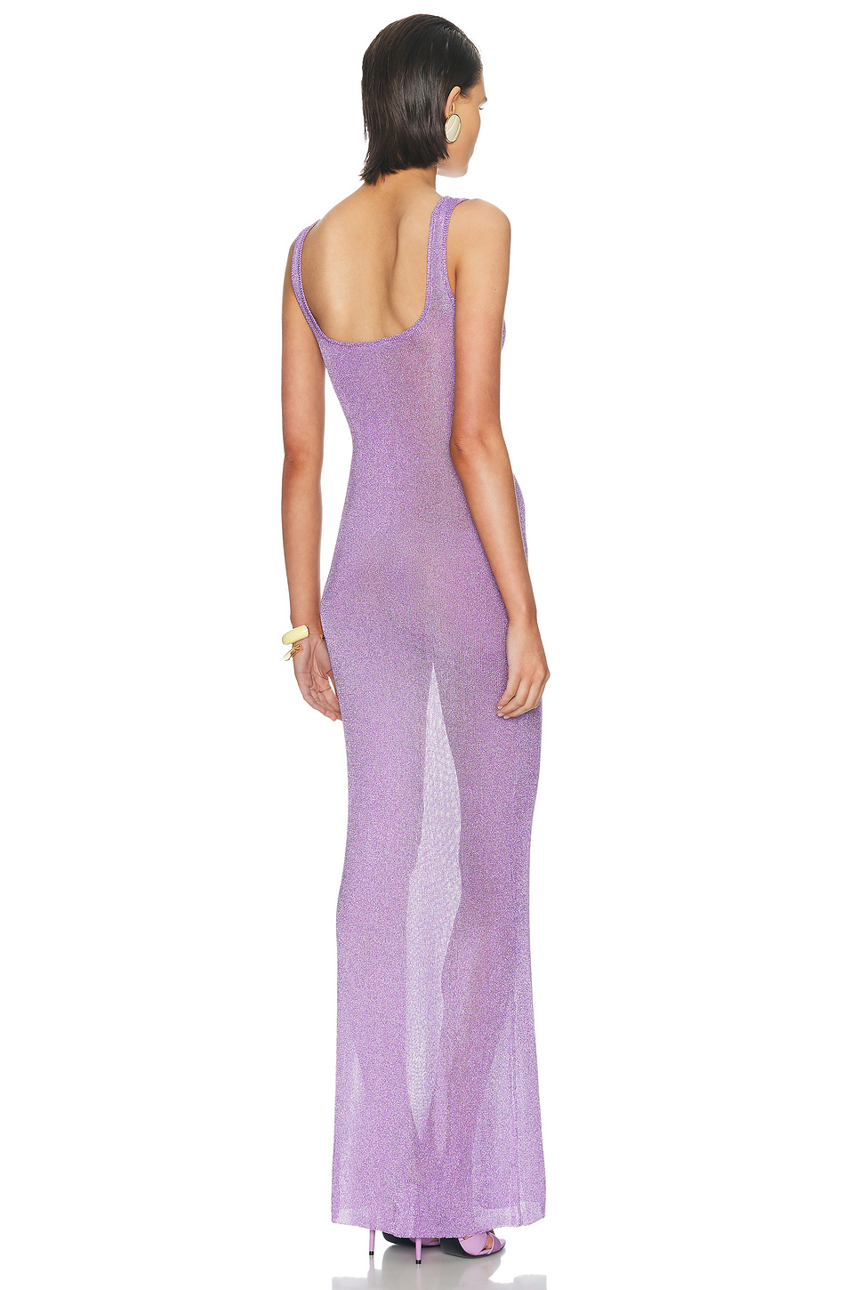 Martina Metallic Fully Fashioned Knit Maxi Dress