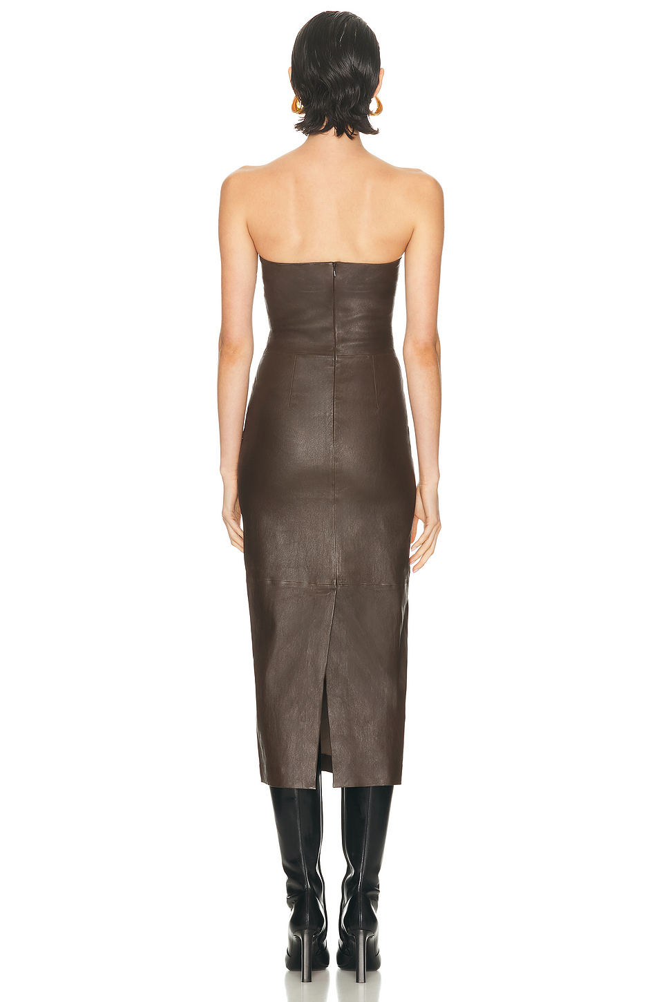 Lambskin Tube Midi Dress