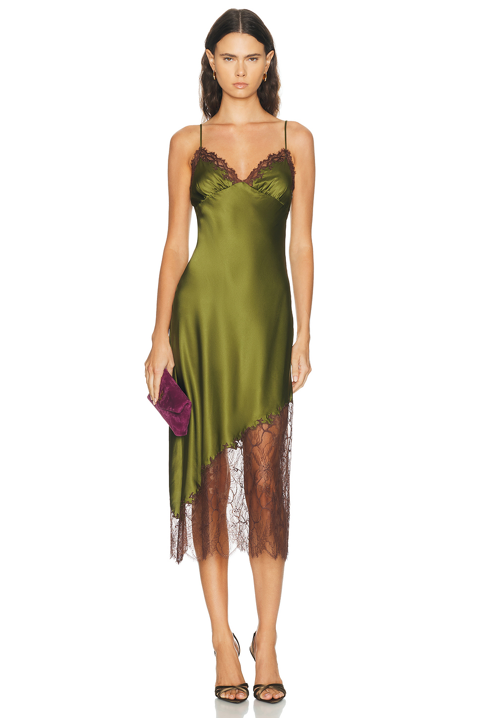 Lara Silk Satin Slip Dress with Adjustable Straps