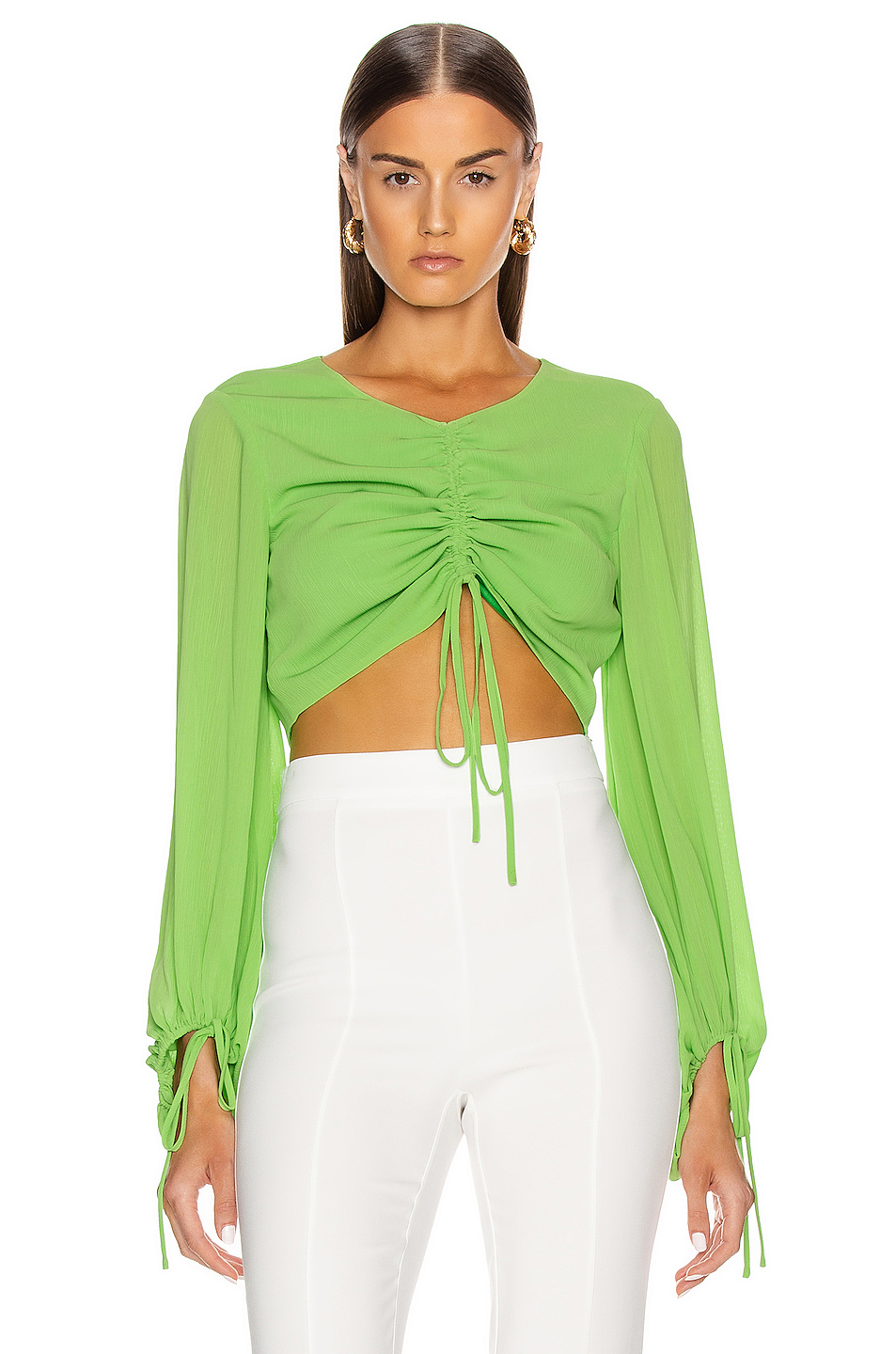 image 1 of staud blossom top in key lime