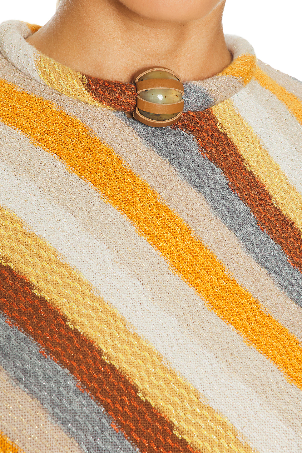 Allie Metallic Knit Stripe Maxi