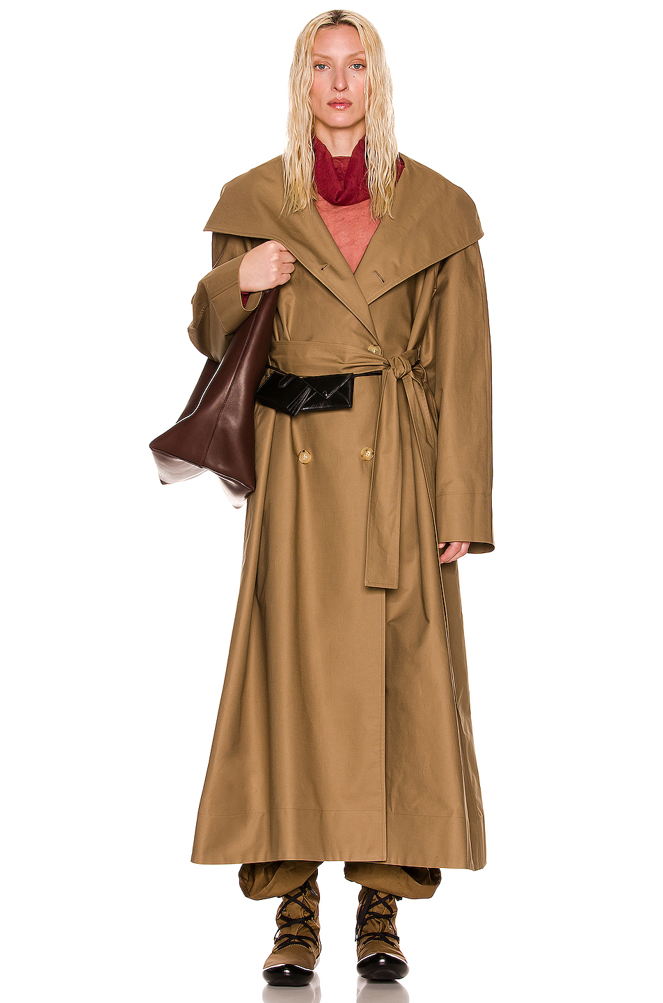 the row augusta 大衣 – 灰褐色 | fwrd