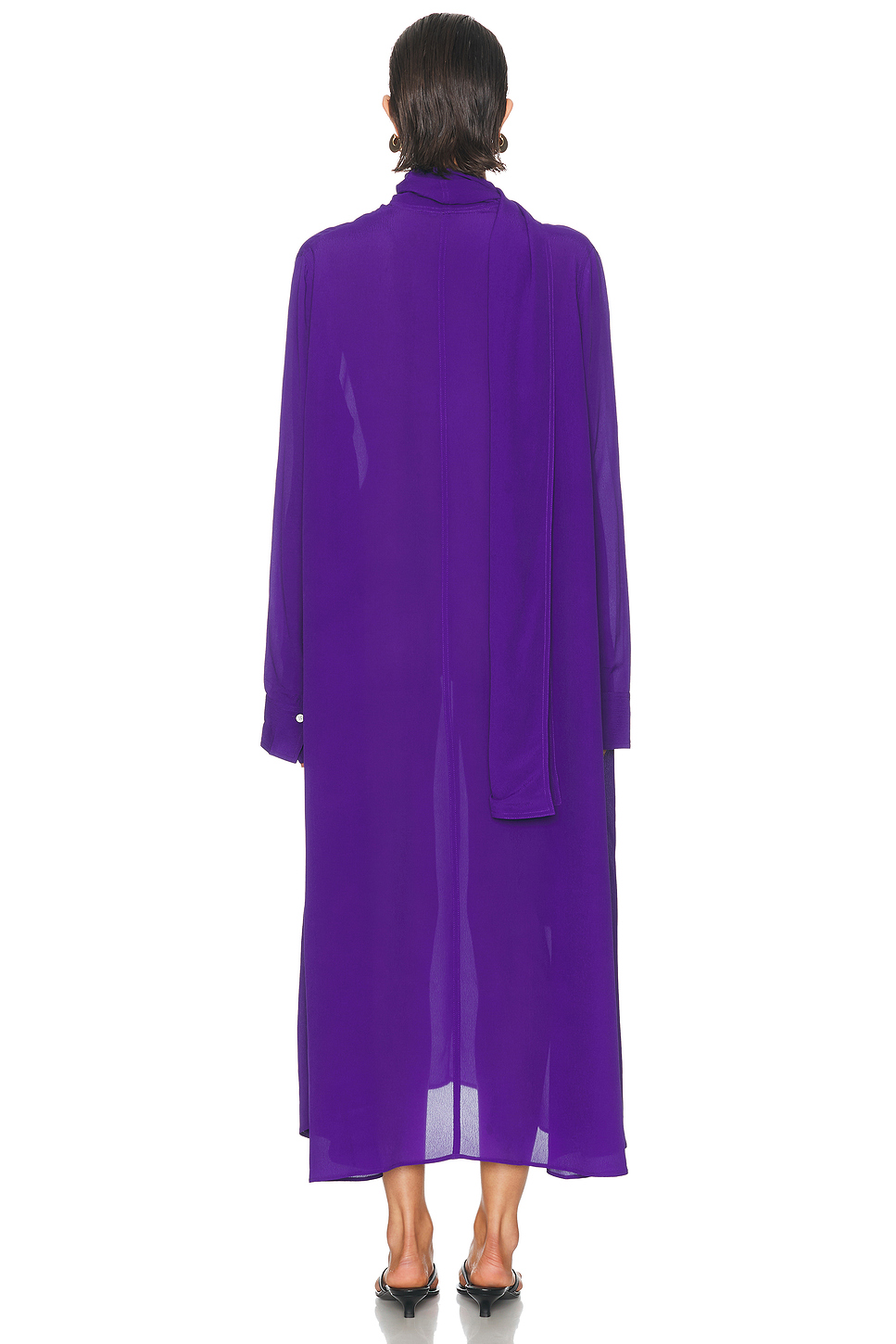 Sheer Georgette Maxi with Scarf