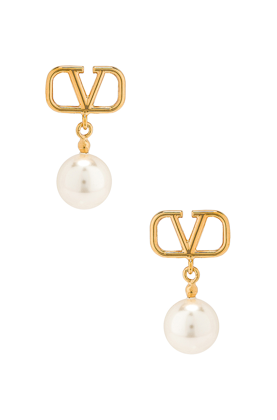 image 1 of valentino garavani vlogo drop earrings