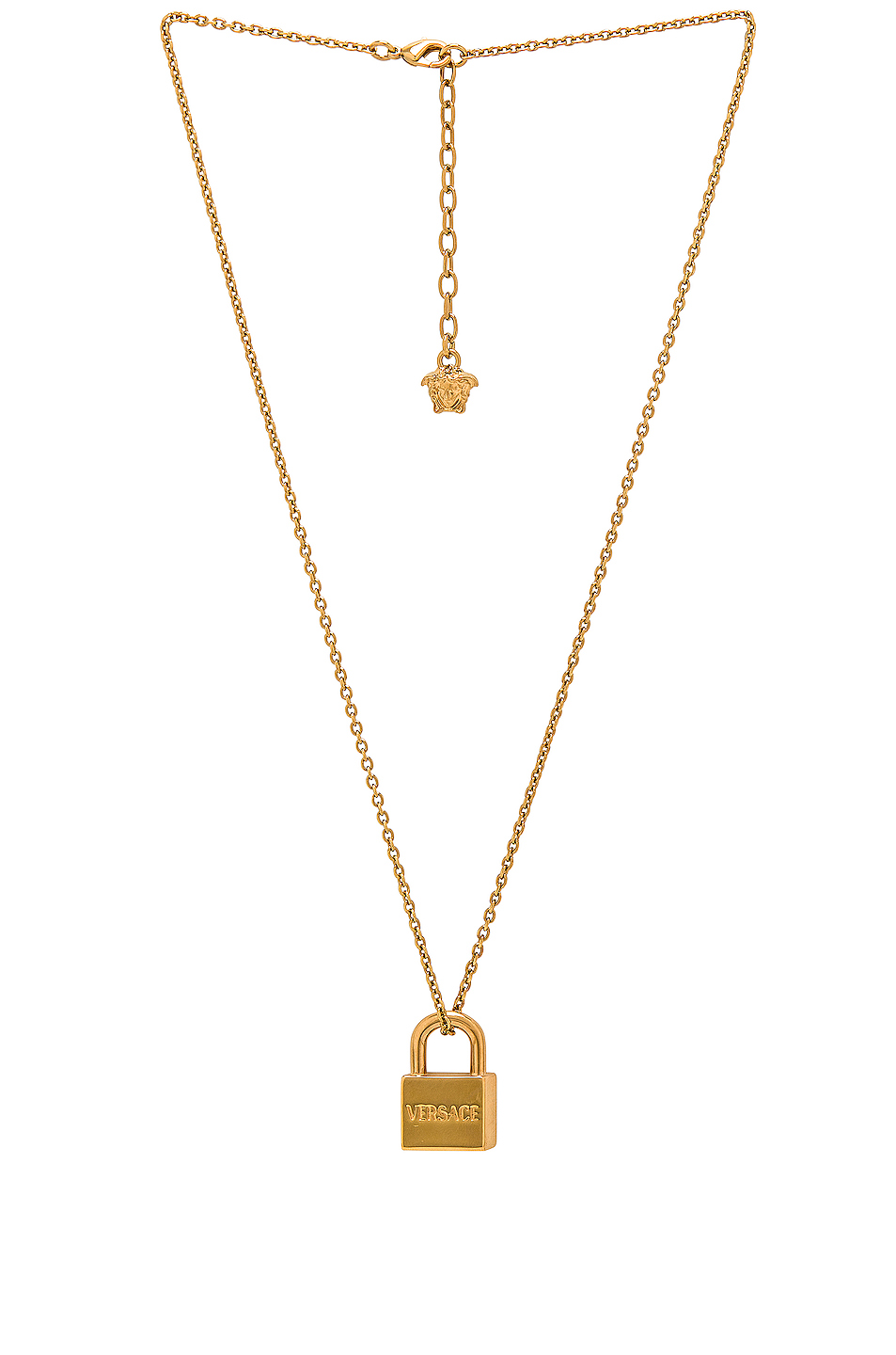 image 1 of versace lock necklace in oro
