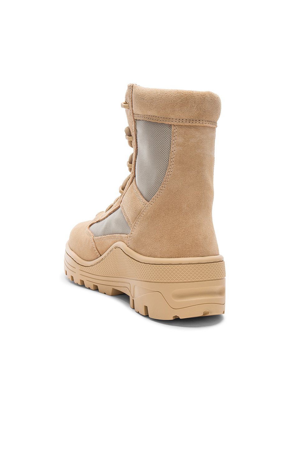 图象3 yeezy season 4 suede combat boots – sand