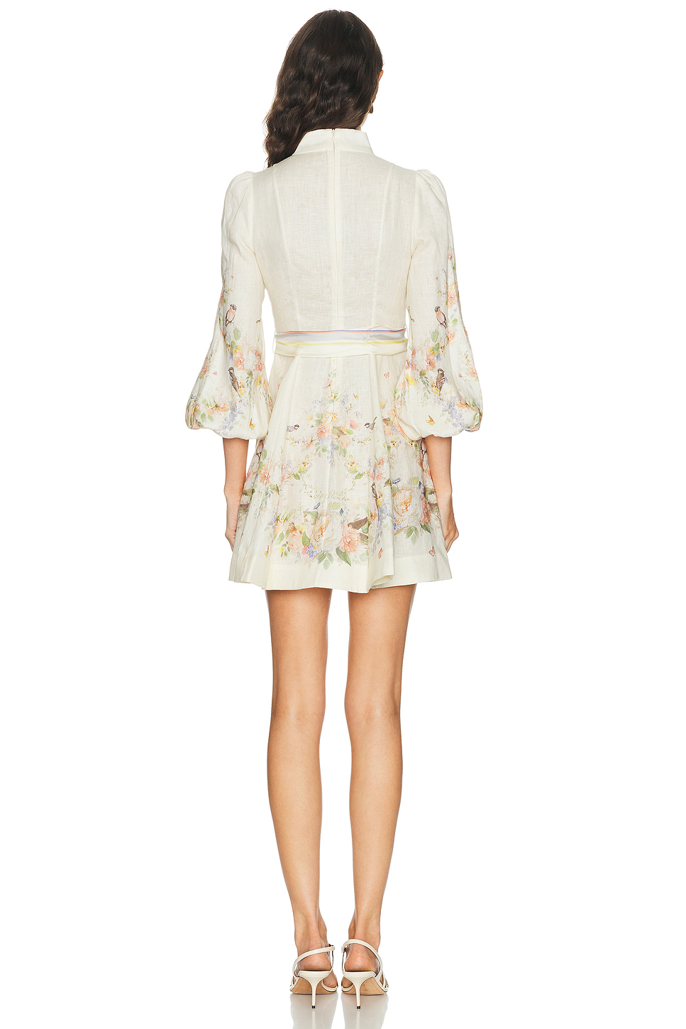 Valiant Linen Mini Shirt Dress with Detachable Belt