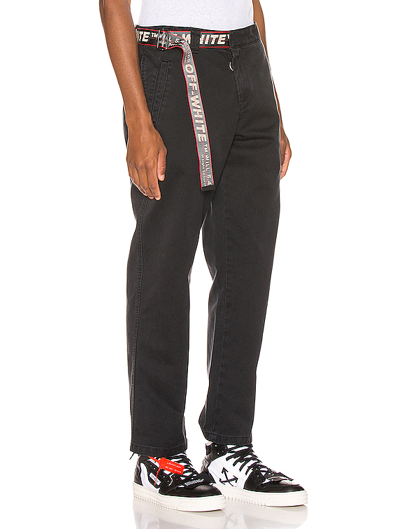 off-white chino pants – 黑色 | fwrd