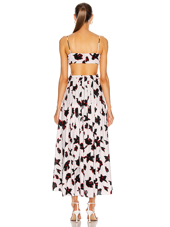 颜色: powder pink & red painted iris