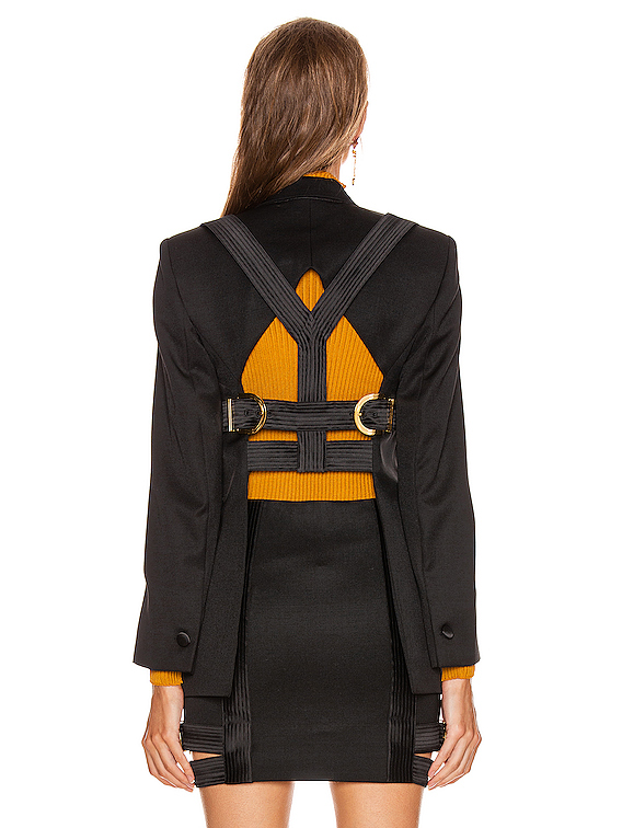 versace tailored jacket – 黑色 | fwrd