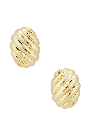 Ribbed Oval Earrings ANINE BING