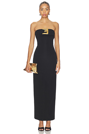 Belted Bustier Jersey Dress BALMAIN