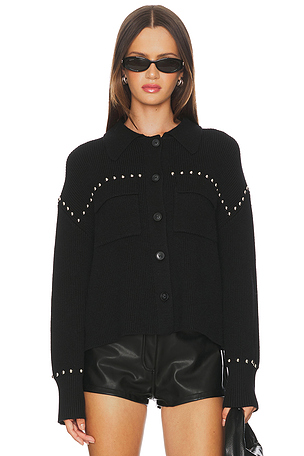 Jay Studded Sweater Jacket Central Park West