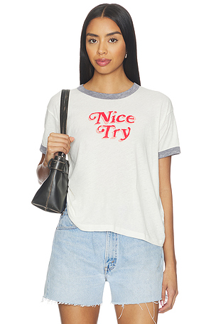 CAMISETA RINGER NICE TRY BURNOUT DAYDREAMER