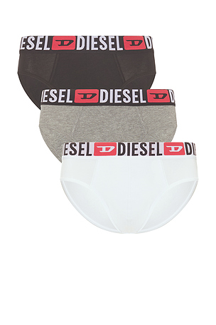 Three-pack Of Solid Colour Briefs Diesel