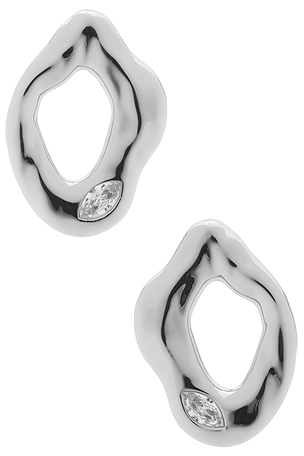 PENDIENTES DE TACHUELA MELTING METAL CRYSTAL Ettika