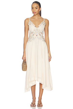 DUSTY BLOOM 刺繍入りマキシワンピース Free People