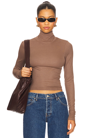 Felix Crop Turtle Neck Top LA Made