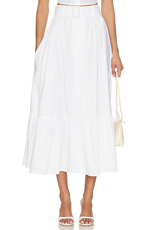 버튼다운 미디 스커트 MATTHEW BRUCH