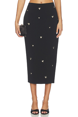 Heart Applique Maxi Skirt MILLY