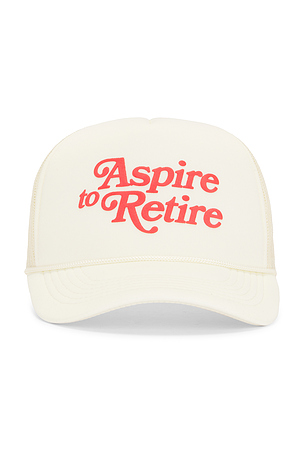 Aspire Script Trucker Hat Motel Margarita