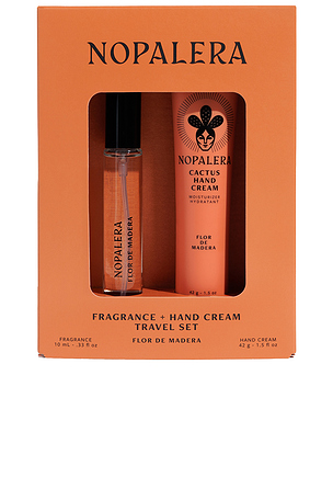 CREMA DE MANOS + PERFUME HAND CREAM + TRAVEL PERFUME SET Nopalera