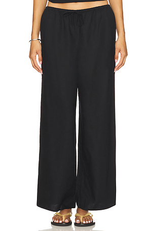 Air Linen Wide Leg Drawstring Pant onia