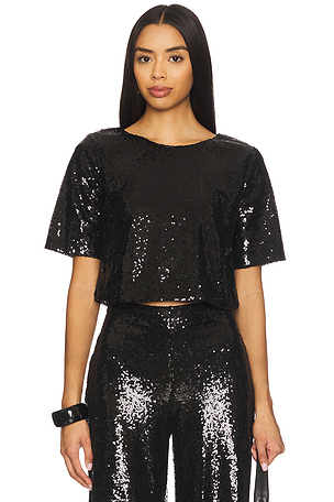Sequin Short Sleeve Top Ripley Rader