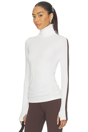 Jackson Rib Full Length Turtleneck Top Splits59