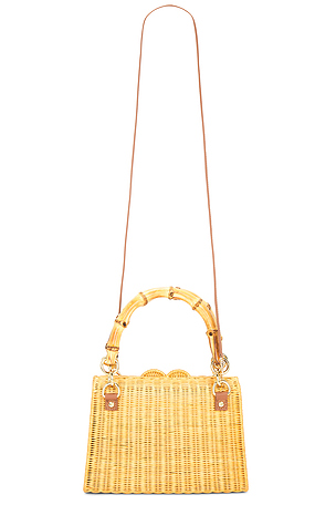 Valentina Wicker Top Handle Bag Serpui AU$ 762.01 NEW