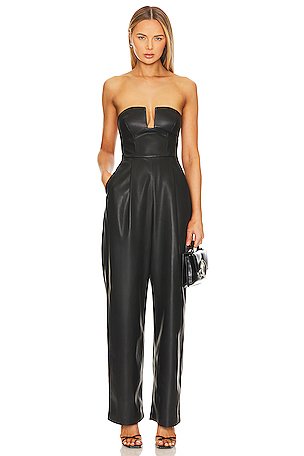 Faux Leather Jumpsuit Susana Monaco