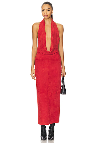 x REVOLVE Liv Maxi Dress Understated Leather