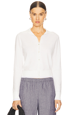 Double Layer Mesh Cardigan Vince