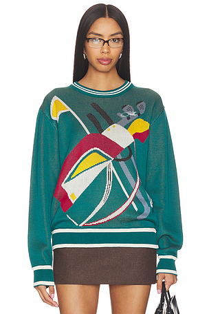 كنزة صوفية GOLFBAG TENCEL KNIT Yellow The Label